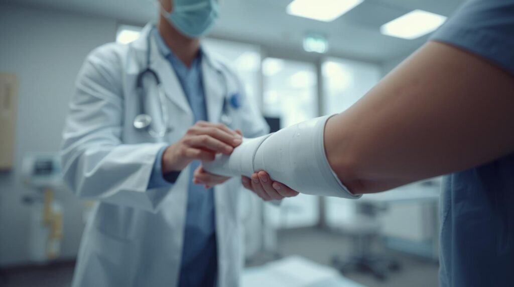 تركيب جبيرة مائية لعلاج الكسور بسرعة | احجز الآن