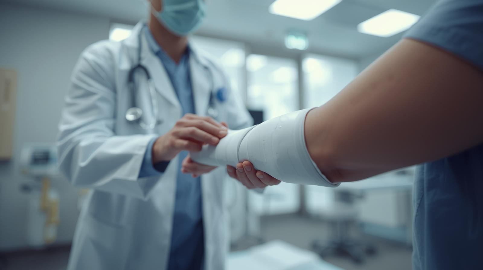 تركيب جبيرة مائية لعلاج الكسور بسرعة | احجز الآن